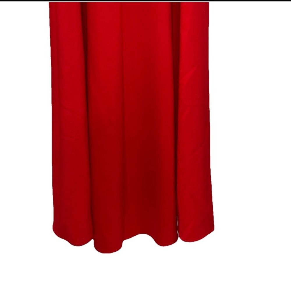 Carolina Herrera Red Off Shoulder Gown Maxi Long Sleeve 0 Formal Wedding NWT - Picture 14 of 16
